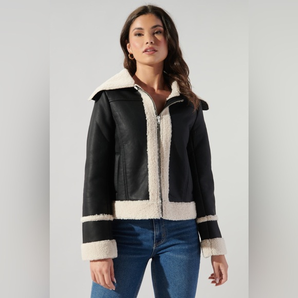 Embers Leather Sheepskin Jacket - Picture 2 of 9